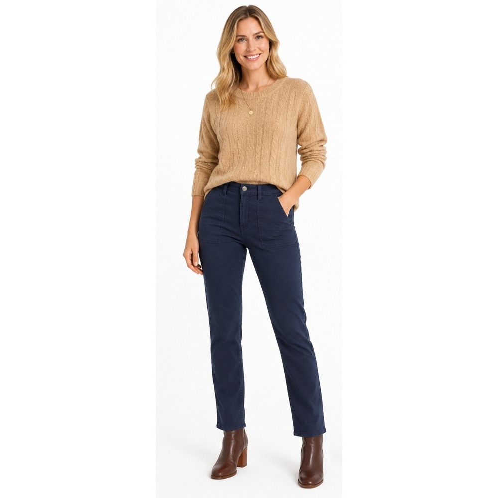 COSMIC BLUE LOVE Addica Eco Slim Straight Pants Berlin Blue Size 33